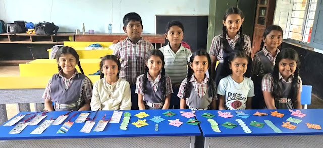 Bookmark Making Activity at Alevoor Poornaprajna Public School