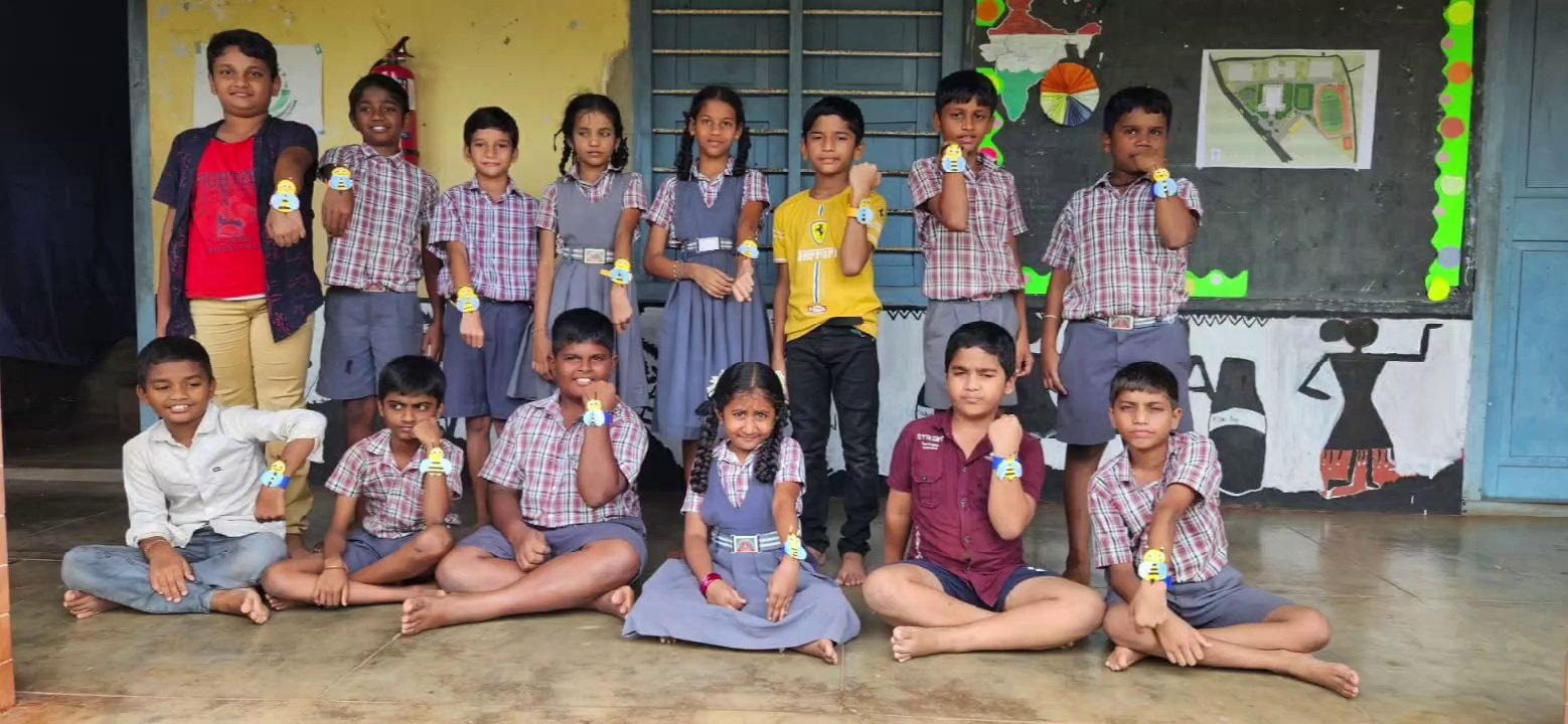 Honey Bee Watch Activity at Alevoor Poornaprajna Public School