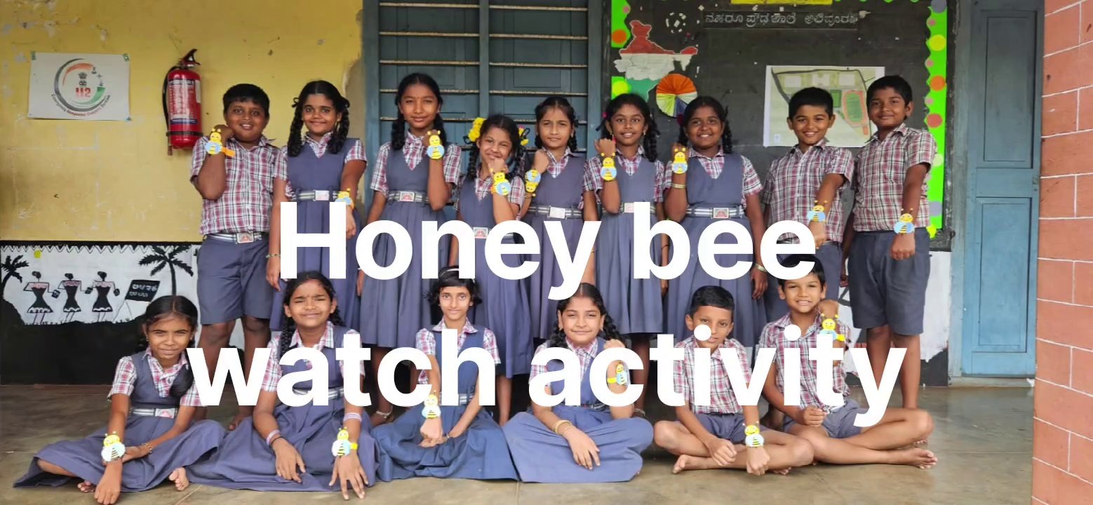 Honey Bee Watch Activity at Alevoor Poornaprajna Public School