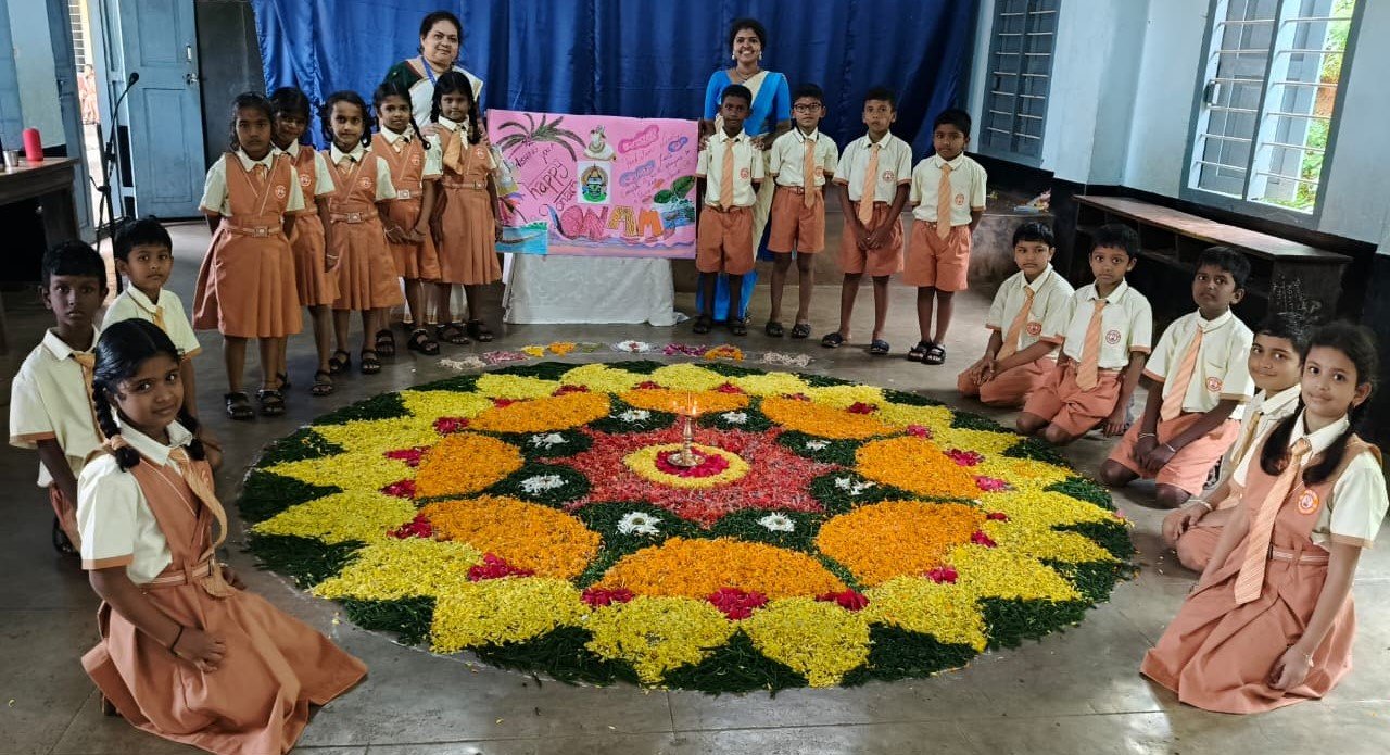 Onam Celebration at Alevoor Poornaprajna Public School