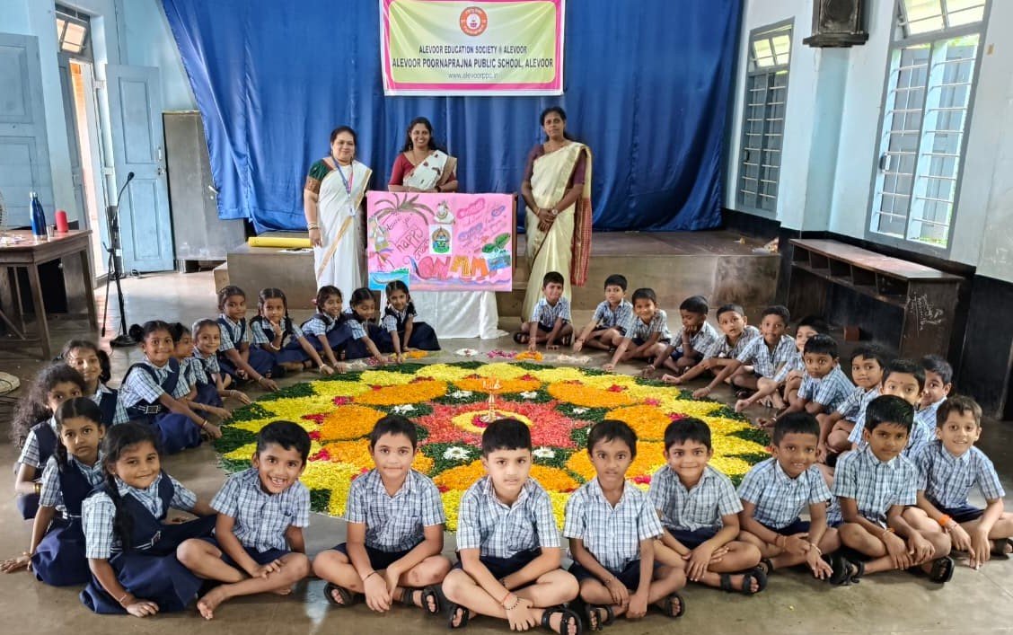 Onam Celebration at Alevoor Poornaprajna Public School