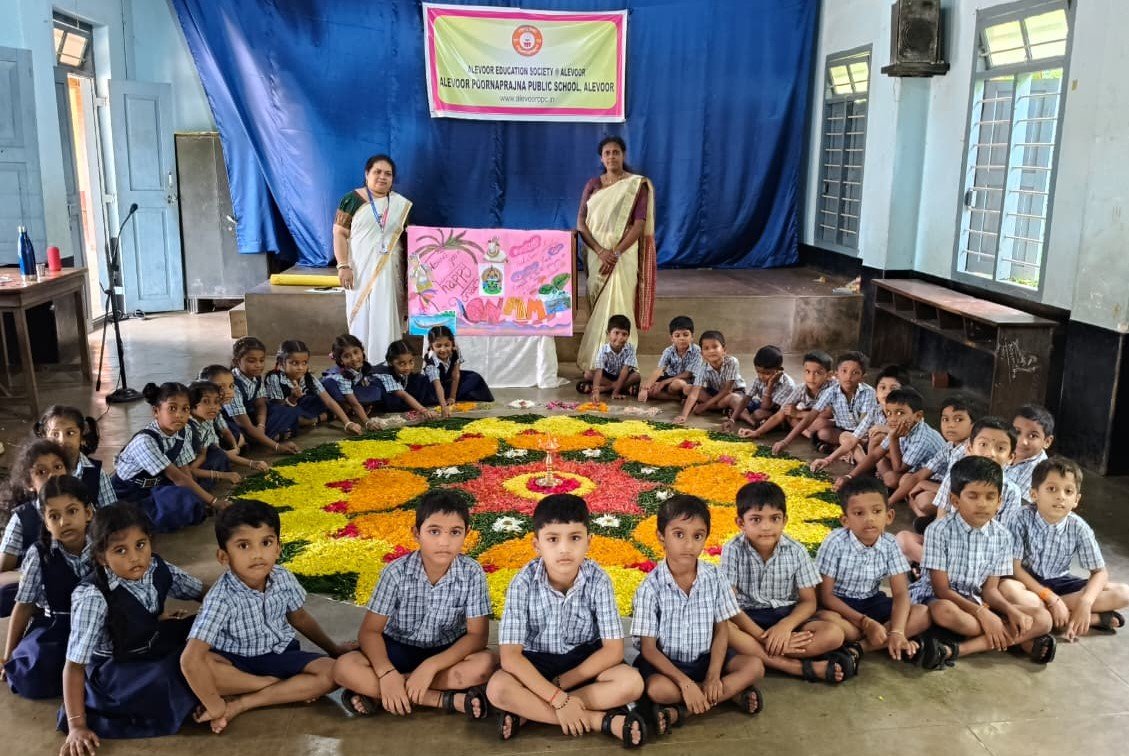 Onam Celebration at Alevoor Poornaprajna Public School