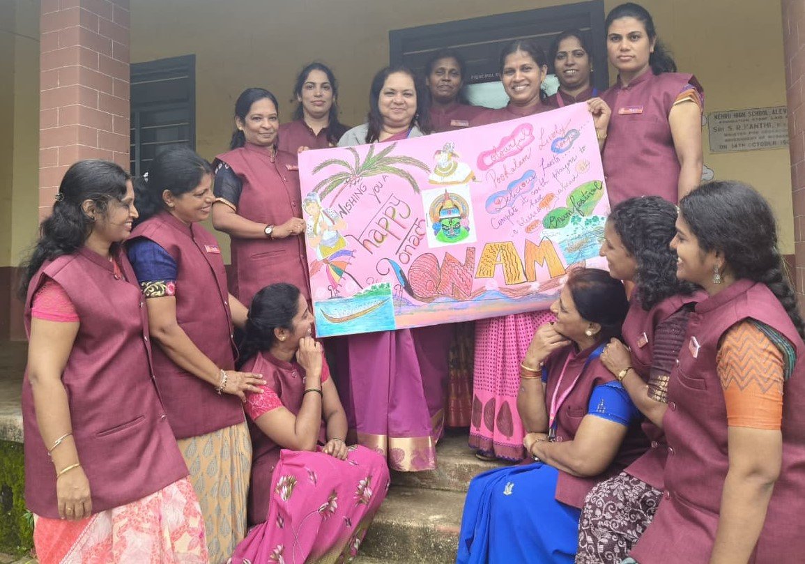 Onam Celebration at Alevoor Poornaprajna Public School