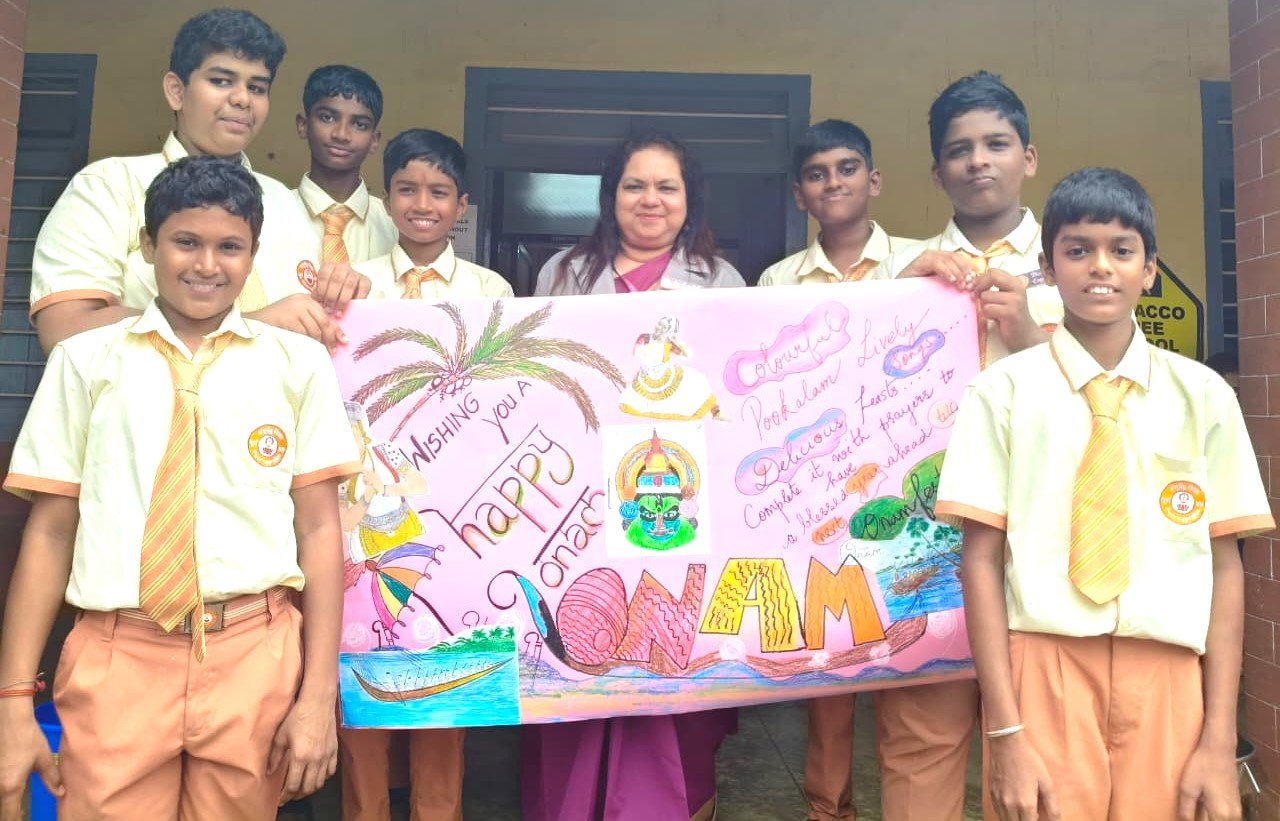 Onam Celebration at Alevoor Poornaprajna Public School