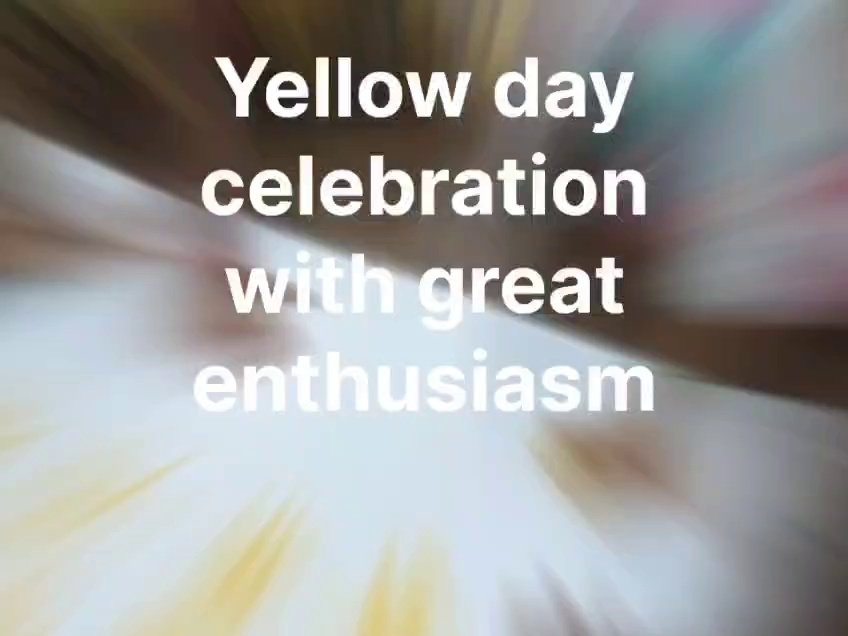 Yellow Colour Day Celebration at Alevoor Poornaprajna Public School