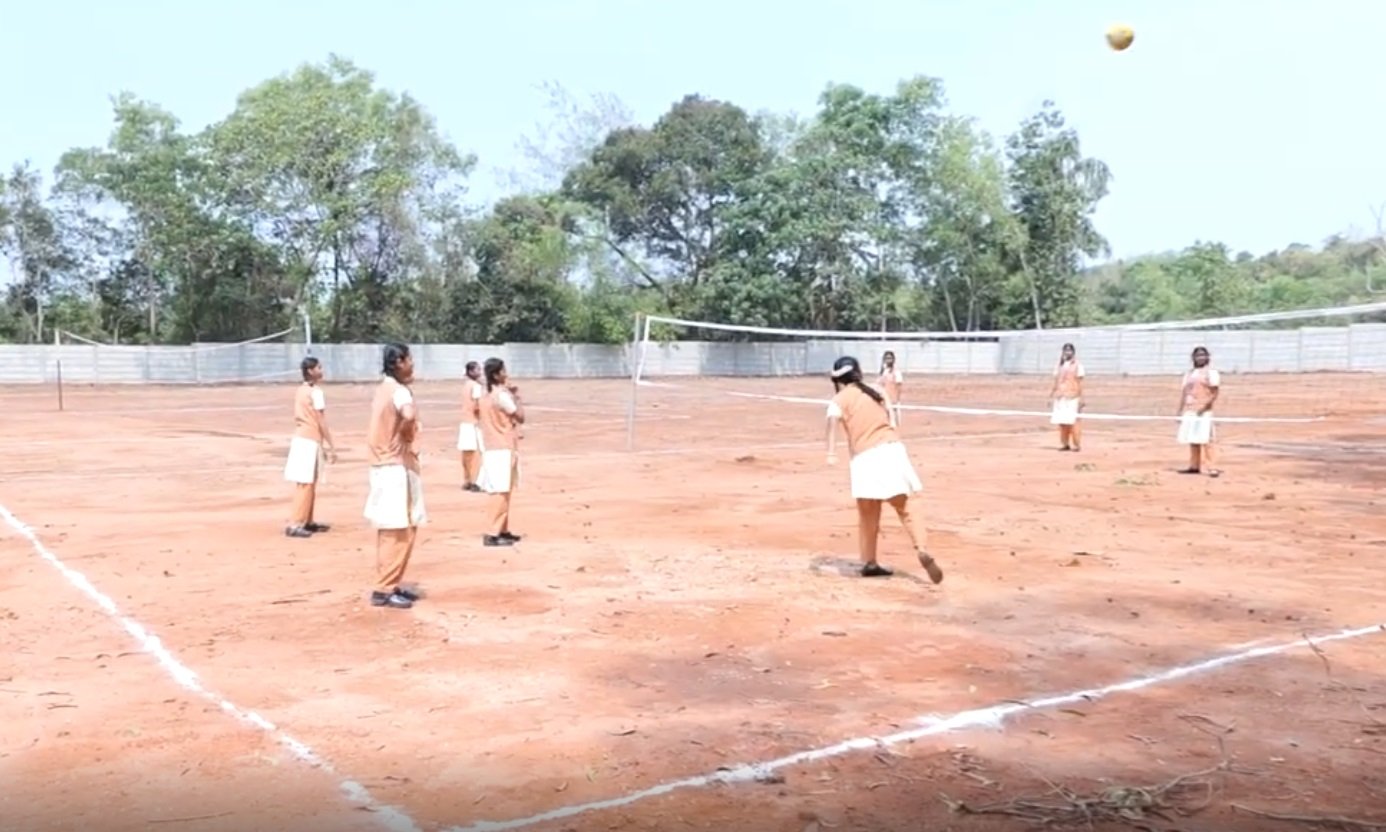 Girls volleyball court at APPS